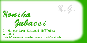 monika gubacsi business card